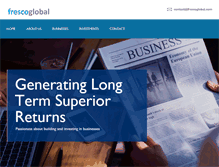 Tablet Screenshot of frescoglobal.com